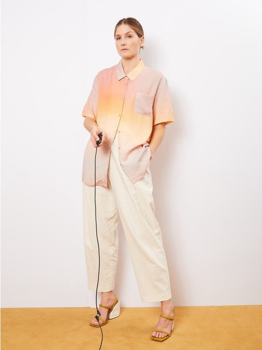 Veda BELIZE TOP - SUNSET OMBRE Button-Down Shirt